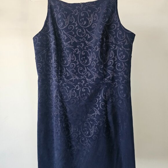 All That Jazz Faux Burnout Velveteen Strappy Cocktail Dress - Picture 2 of 8